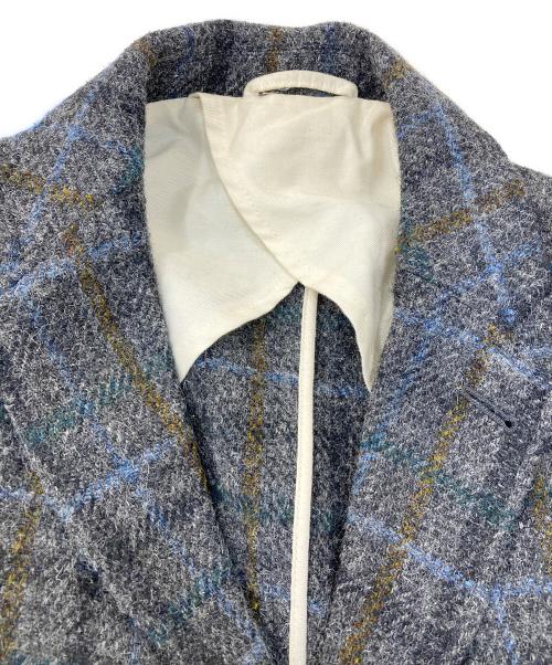 Harris Tweed（ハリスツイード）Harris Tweed (ハリスツイード) D'sh (ディッシュ) ウールテーラードジャケット グレー サイズ:38の古着・服飾アイテム