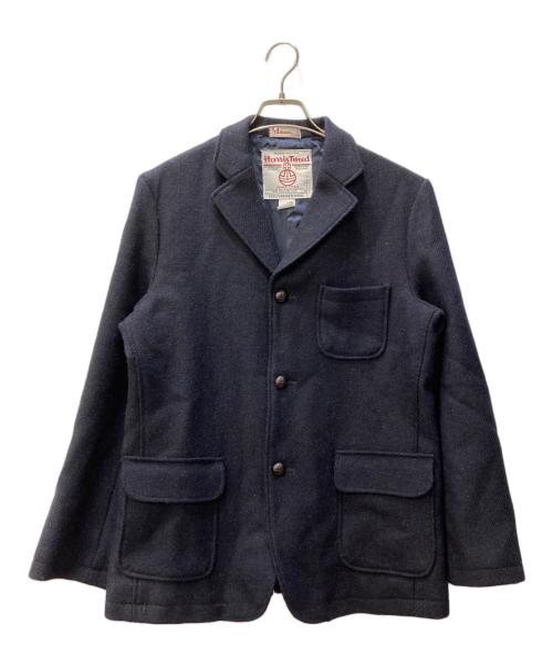Mr Bond（ミスターボンド）Mr Bond (ミスターボンド) Harris Tweed (ハリスツイード) ウールジャケット ネイビー サイズ:40の古着・服飾アイテム