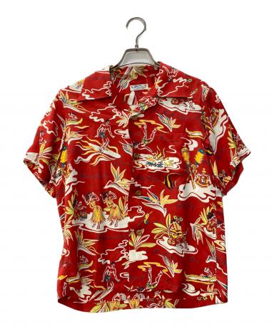 SUN SURF アロハシャツ 長袖 レッド Lサイズ 美品 3068000972915321_01_7519w.jpeg