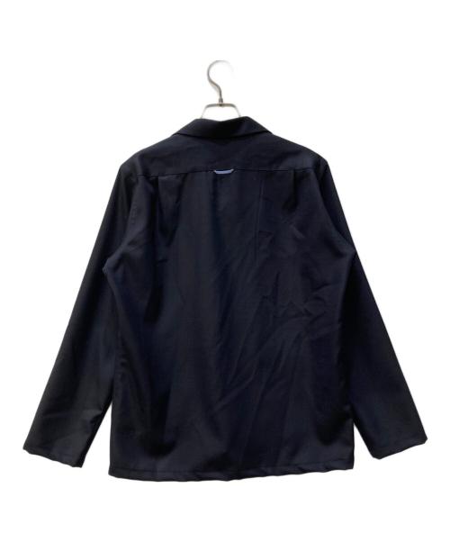 kenneth field（ケネスフィールド）kenneth field (ケネスフィールド) ウール開襟シャツ ネイビー サイズ:Sの古着・服飾アイテム