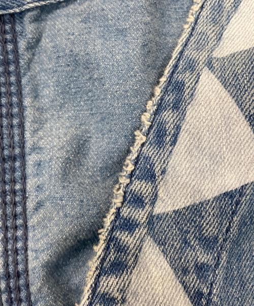 BRU NA BOINNE（ブルーナボイン）BRU NA BOINNE (ブルーナボイン) ノーカラーデニムジャケット インディゴ サイズ:SIZE 1の古着・服飾アイテム