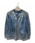 BRU NA BOINNE（ブルーナボイン）の古着「ノーカラーデニムジャケット」｜インディゴ