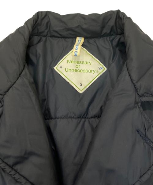 NECESSARY or UNNECESSARY（ネセサリーオアアンネセサリー）NECESSARY or UNNECESSARY (ネセサリーオアアンネセサリー) 中綿ジャケット ネイビー サイズ:3の古着・服飾アイテム