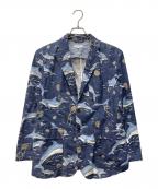 Engineered Garmentsエンジニアドガーメンツ）の古着「イルカ柄ジャケット」｜ブルー