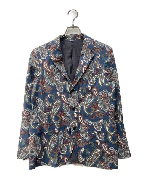 kenneth field（ケネスフィールド）kenneth field (ケネスフィールド) ペイズリー柄ジャケット ネイビー サイズ:36の古着・服飾アイテム