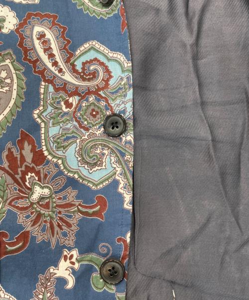 kenneth field（ケネスフィールド）kenneth field (ケネスフィールド) ペイズリー柄ジャケット ネイビー サイズ:36の古着・服飾アイテム