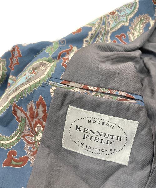kenneth field（ケネスフィールド）kenneth field (ケネスフィールド) ペイズリー柄ジャケット ネイビー サイズ:36の古着・服飾アイテム