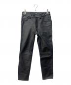 BEAMSビームス）の古着「レザーパンツ」｜ブラック