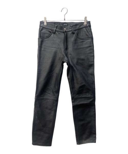 BEAMS（ビームス）BEAMS (ビームス) レザーパンツ ブラック サイズ:Mの古着・服飾アイテム