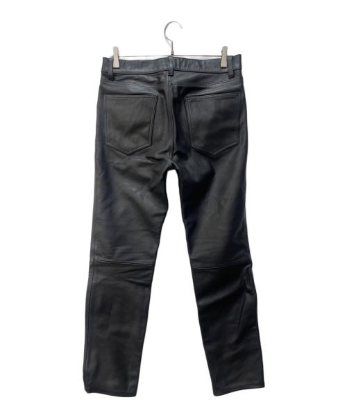 BEAMS（ビームス）BEAMS (ビームス) レザーパンツ ブラック サイズ:Mの古着・服飾アイテム