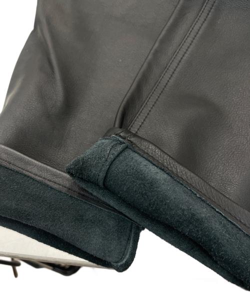 BEAMS（ビームス）BEAMS (ビームス) レザーパンツ ブラック サイズ:Mの古着・服飾アイテム