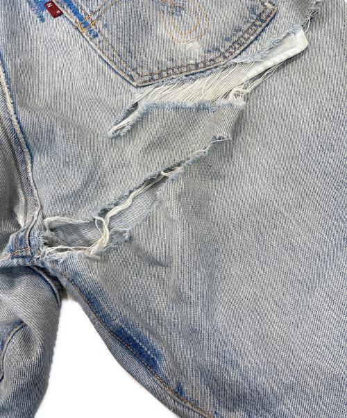 Rebuild by Needles（リビルドバイニードルス）Rebuild by Needles (リビルドバイニードルス) ダメージ加工デニムパンツ インディゴ サイズ:W34の古着・服飾アイテム