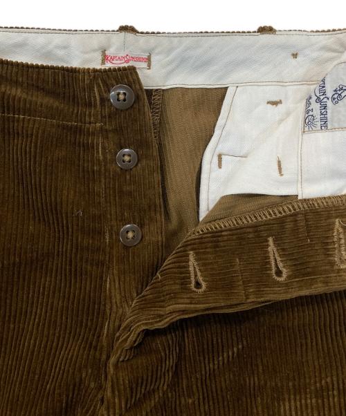 KAPTAIN SUNSHINE（キャプテンサンシャイン）KAPTAIN SUNSHINE (キャプテンサンシャイン) コーデュロイパンツ ブラウン サイズ:30の古着・服飾アイテム