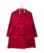 FWk Engineered Garmentsエフダブリューケーエンジニアードガーメンツ）の古着「ウールミリタリーコート」｜レッド