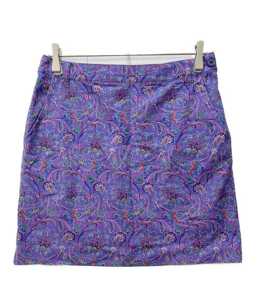BEAMS GOLF PURPLE LABEL（ビームス ゴルフ パープル レーベル）BEAMS GOLF PURPLE LABEL (ビームス ゴルフ パープル レーベル) ペイズリー柄スカート パープル サイズ:Lの古着・服飾アイテム