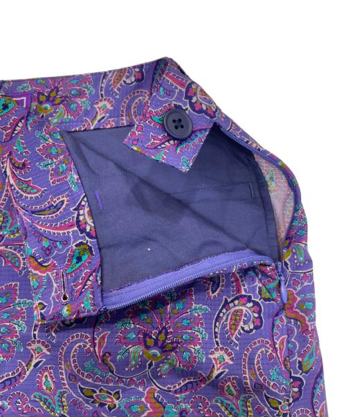 BEAMS GOLF PURPLE LABEL（ビームス ゴルフ パープル レーベル）BEAMS GOLF PURPLE LABEL (ビームス ゴルフ パープル レーベル) ペイズリー柄スカート パープル サイズ:Lの古着・服飾アイテム