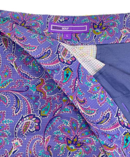 BEAMS GOLF PURPLE LABEL（ビームス ゴルフ パープル レーベル）BEAMS GOLF PURPLE LABEL (ビームス ゴルフ パープル レーベル) ペイズリー柄スカート パープル サイズ:Lの古着・服飾アイテム