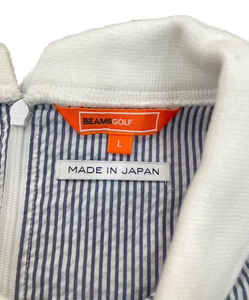 BEAMS GOLF（ビームスゴルフ）BEAMS GOLF (ビームスゴルフ) クールマックス サッカーポロシャツ ブルー サイズ:Lの古着・服飾アイテム