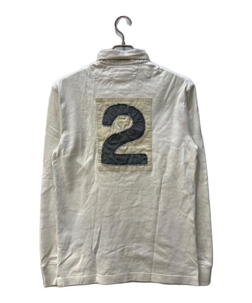Rugby Ralph Lauren（ラグビーラルフローレン）Rugby Ralph Lauren (ラグビーラルフローレン) ラガーシャツ ホワイト サイズ:Mの古着・服飾アイテム