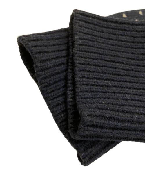 BEAMS（ビームス）BEAMS (ビームス) エルボーパッチバーズアイニット ネイビー サイズ:Sの古着・服飾アイテム