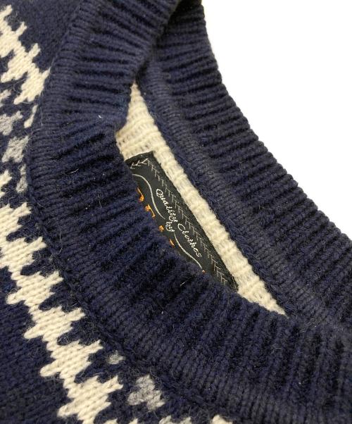 BEAMS（ビームス）BEAMS (ビームス) エルボーパッチバーズアイニット ネイビー サイズ:Sの古着・服飾アイテム