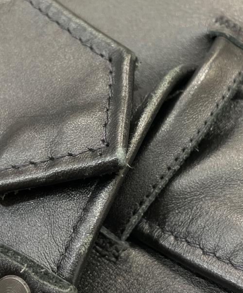 Schott（ショット）Schott (ショット) BEAMS (ビームス) ワンスターダブルライダースジャケット ブラック サイズ:36の古着・服飾アイテム