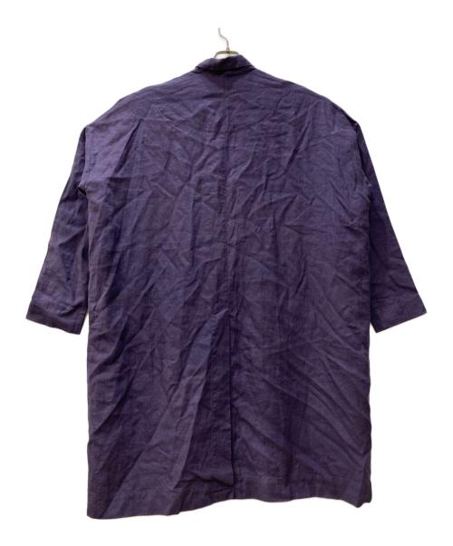 not perfect linen（ノット パーフェクト リネン）not perfect linen (ノット パーフェクト リネン) コート パープル サイズ:MLの古着・服飾アイテム