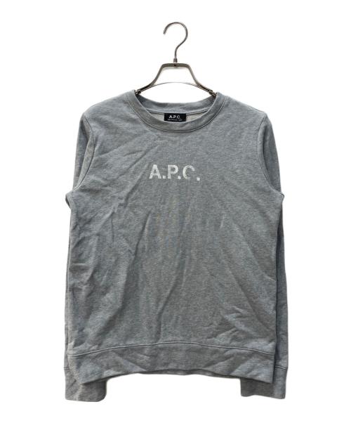 A.P.C.（アーペーセー）A.P.C. (アーペーセー) ロゴスウェット グレー サイズ:Sの古着・服飾アイテム