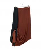 MARNIマルニ）の古着「ツートンスカート」｜ブラウン