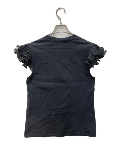 SEE BY CHLOE（シーバイクロエ）SEE BY CHLOE (シーバイクロエ) ノースリーブフリルカットソー ブラック サイズ:Sの古着・服飾アイテム