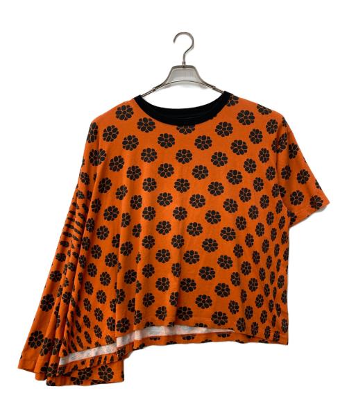MM6 Maison Margiela（エムエムシックスメゾンマルジェラ）MM6 Maison Margiela (エムエムシックスメゾンマルジェラ) 変形カットソー オレンジ サイズ:Sの古着・服飾アイテム