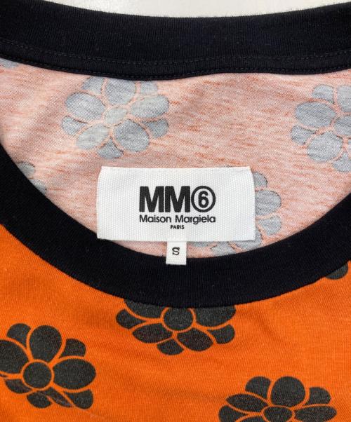 MM6 Maison Margiela（エムエムシックスメゾンマルジェラ）MM6 Maison Margiela (エムエムシックスメゾンマルジェラ) 変形カットソー オレンジ サイズ:Sの古着・服飾アイテム