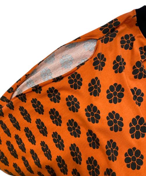 MM6 Maison Margiela（エムエムシックスメゾンマルジェラ）MM6 Maison Margiela (エムエムシックスメゾンマルジェラ) 変形カットソー オレンジ サイズ:Sの古着・服飾アイテム