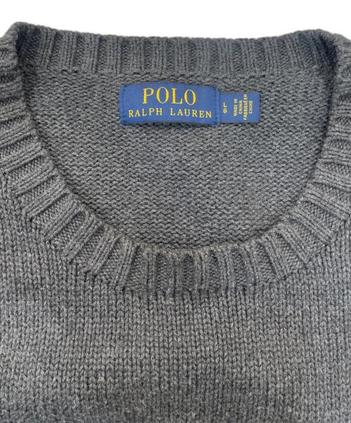 POLO RALPH LAUREN（ポロ・ラルフローレン）POLO RALPH LAUREN (ポロ・ラルフローレン) ポロベアーニット グレー サイズ:Lの古着・服飾アイテム