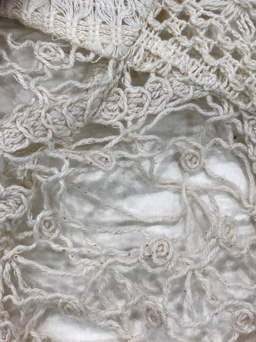 Eaphi（エフィ）Eaphi (エフィ) COTTON LACE PATCHWORK DOCKING ONE PIECE ベージュ サイズ:2の古着・服飾アイテム