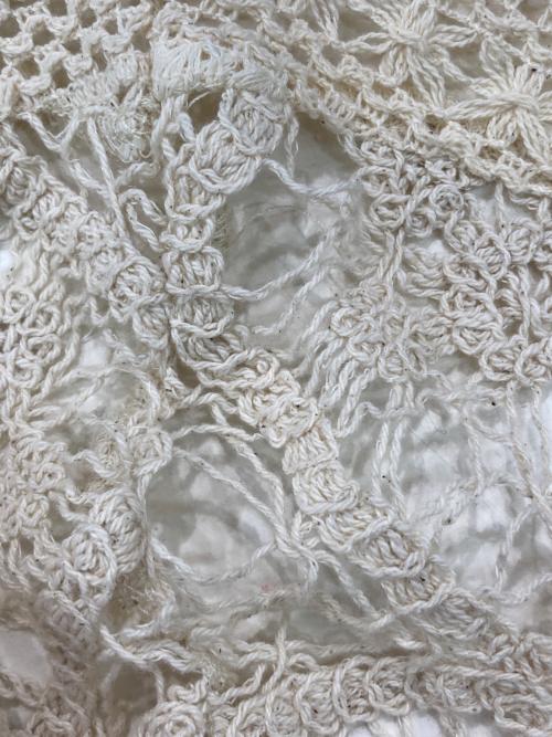 Eaphi（エフィ）Eaphi (エフィ) COTTON LACE PATCHWORK DOCKING ONE PIECE ベージュ サイズ:2の古着・服飾アイテム