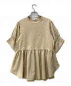 Adam et Ropeアダム エ ロペ）の古着「半袖ブラウス」｜ベージュ