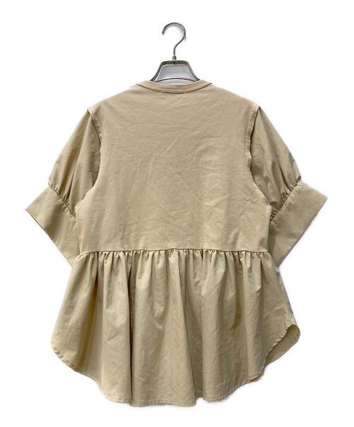 Adam et Rope（アダム エ ロペ）Adam et Rope (アダム エ ロペ) 半袖ブラウス ベージュ サイズ:Fの古着・服飾アイテム