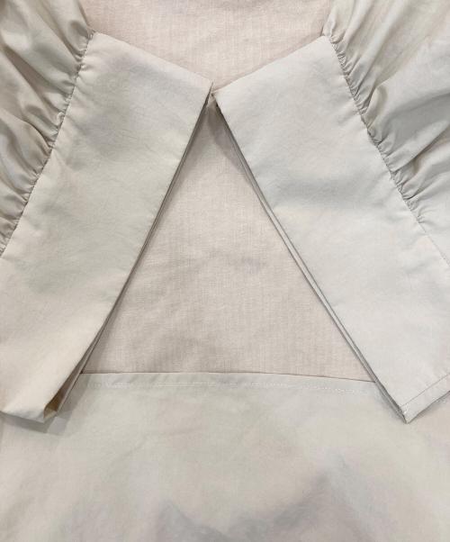 Adam et Rope（アダム エ ロペ）Adam et Rope (アダム エ ロペ) 半袖ブラウス ベージュ サイズ:Fの古着・服飾アイテム