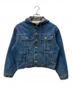 SOIEGREGEソワグレージュ）の古着「フーデッドデニムジャケット」｜インディゴ