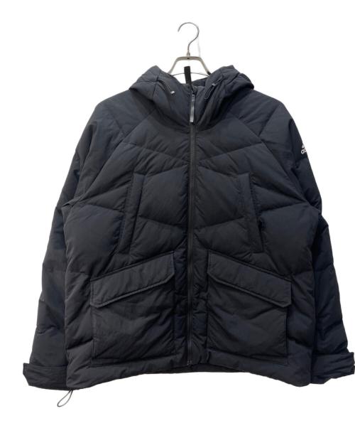 adidas（アディダス）adidas (アディダス) BIG Baffle ダウンジャケット ブラック サイズ:XLの古着・服飾アイテム