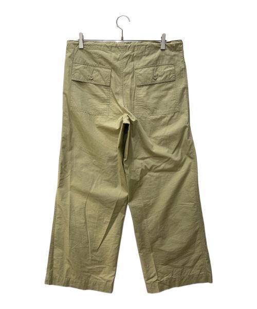 Eleven 2nd（イレブンセカンド）Eleven 2nd (イレブンセカンド) FIRE COTTON POPLIN WIDE PANTS ベージュ サイズ:Mの古着・服飾アイテム