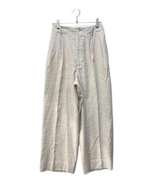 pelleq（ペレック）pelleq (ペレック) DOUBLE TUCK TROUSER ベージュ サイズ:36の古着・服飾アイテム
