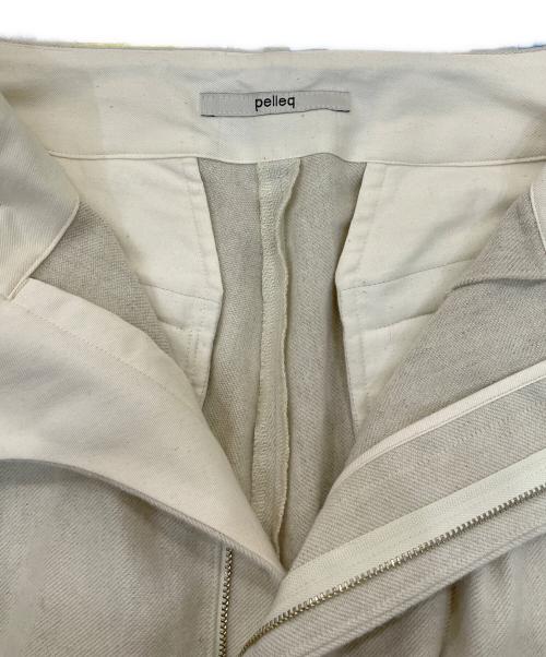 pelleq（ペレック）pelleq (ペレック) DOUBLE TUCK TROUSER ベージュ サイズ:36の古着・服飾アイテム