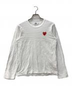 PLAY COMME des GARCONSプレイコムデギャルソン）の古着「長袖Tシャツ」｜ホワイト