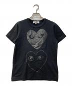 PLAY COMME des GARCONSプレイコムデギャルソン）の古着「Tシャツ」｜ブラック