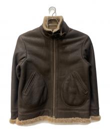 PAPAS（パパス）の古着「ムートンジャケット」｜ブラウン