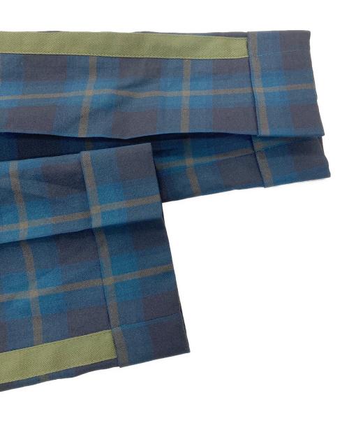 PS Paul Smith（ＰＳポールスミス）PS Paul Smith (ＰＳポールスミス) サイドラインブラックウォッチパンツ グリーン サイズ:ＸＬの古着・服飾アイテム