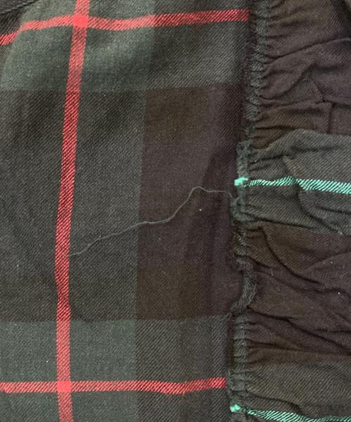 PAUL SMITH（ポールスミス）Paul Smith (ポールスミス) BLACK WATCH RUFFLE SHIRT グリーン サイズ:Mの古着・服飾アイテム