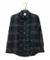 Paul Smith（ポールスミス）の古着「BLACK WATCH RUFFLE SHIRT」｜グリーン